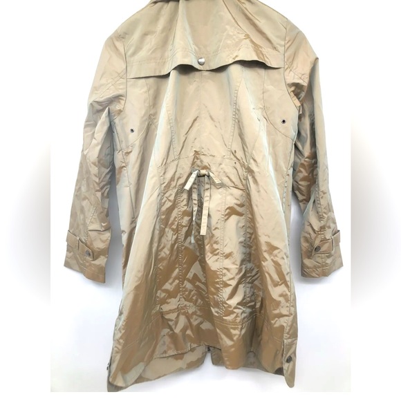 NWT Beautiful Cole Hahn trench rain wind coat. Copper - gold color true to size. - Picture 3 of 7